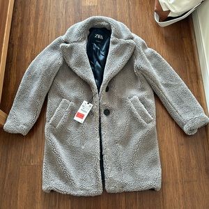 COPY - Zara teddy coat NWT